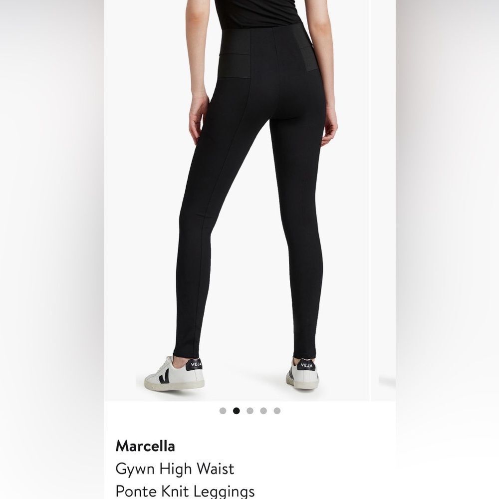 MARCELLA Black High Waist Pointe Leggings